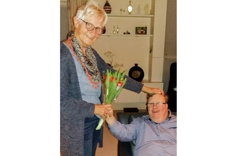 Vrijwilliger Roely en en cliënt Jonny